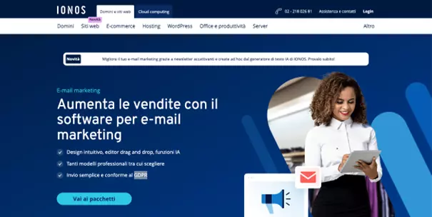 Immagine: Software per newsletter di IONOS